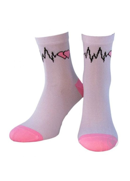 Бузкові шкарпетки жіночі демі Легка Хода однотонні (326599990)