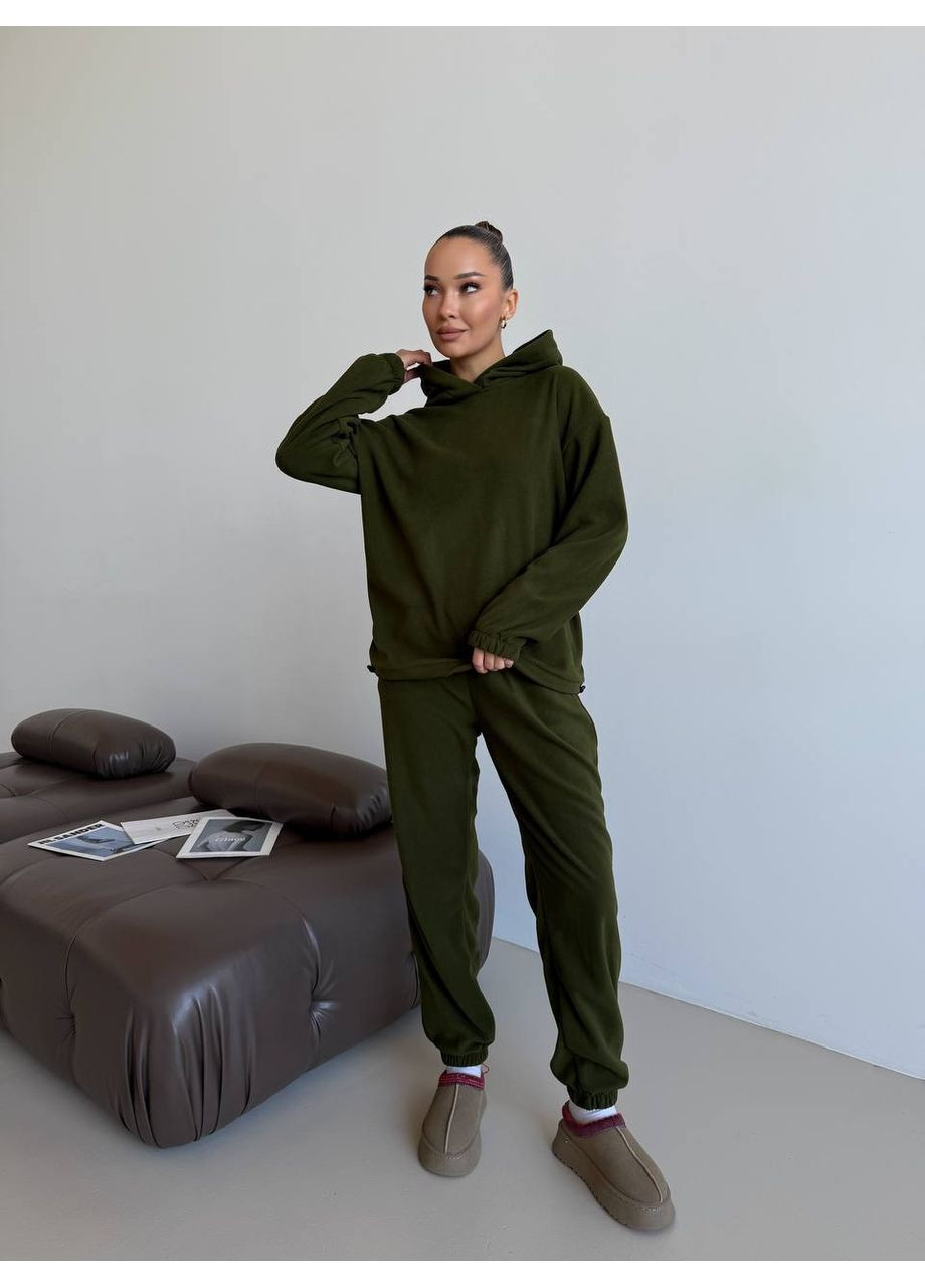 Костюм фліс двосторонній не кашлатиться не линяє,кофта на затяжках та штани Україна (359912746)