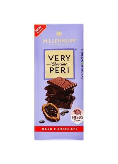 Упаковка чорного шоколаду Very Peri 85 г х 32 шт Millennium (290187101)