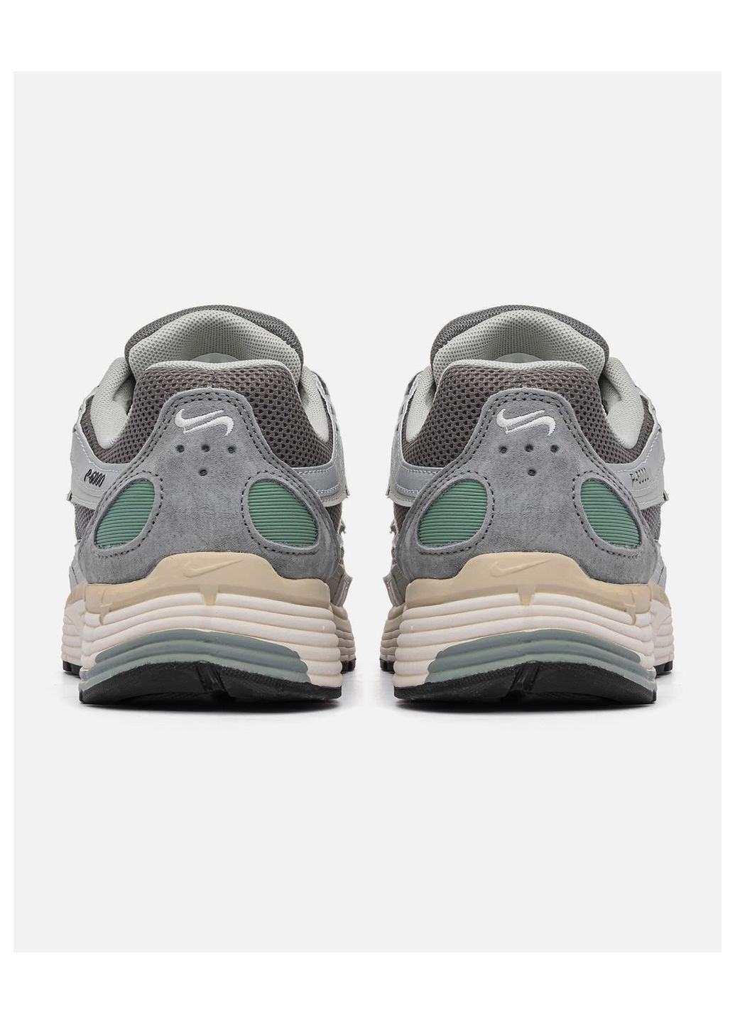 Сірі Осінні кросівки чоловічі nike No Brand P-6000 Grey/Green