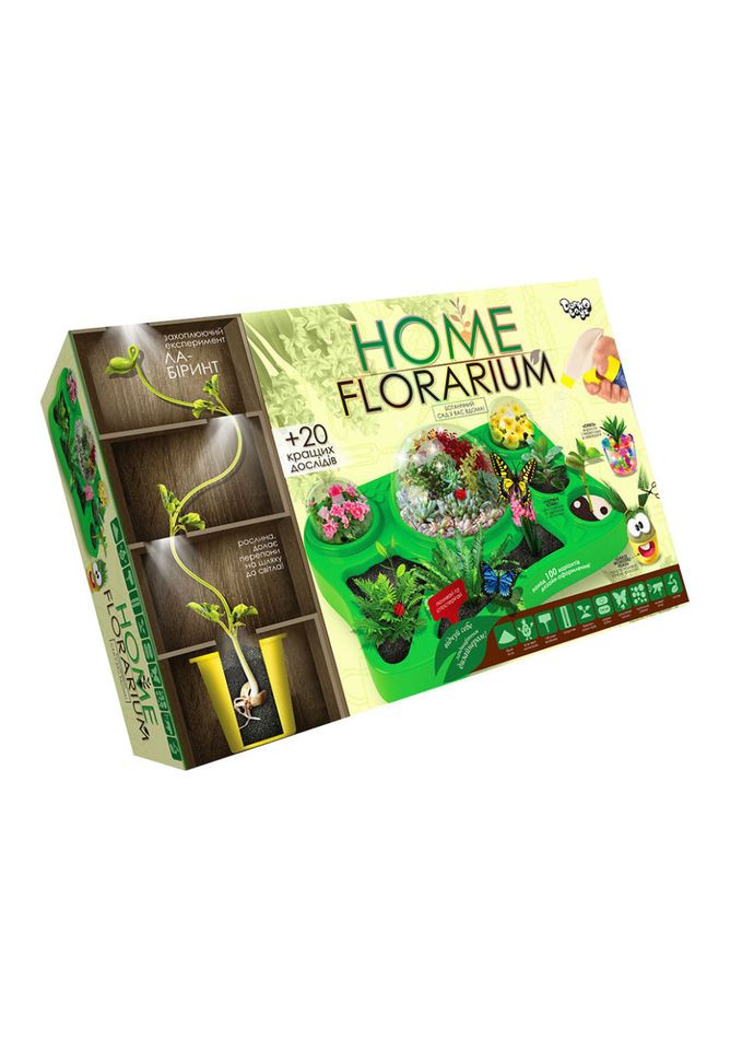 Игровой обучающий набор для выращивания растений HFL-01 "Home Florarium" Danko Toys (365249505)