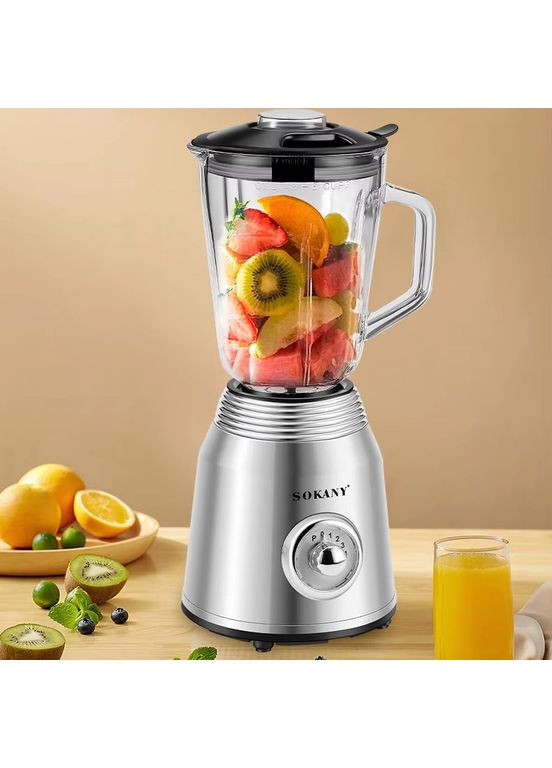 Блендер стационарный с кофемолкой измельчитель с импульсным режимом и 4 скоростями (1814S) Sokany (360867080)