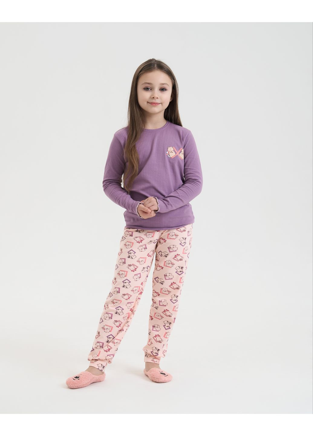 Фиолетовая пижама на девочку-подростка Nicoletta