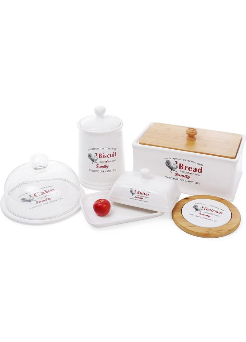 Банка керамічна "Тоскана" Family SUGAR 800мл для зберігання сипучих продуктів Bona (372171110)