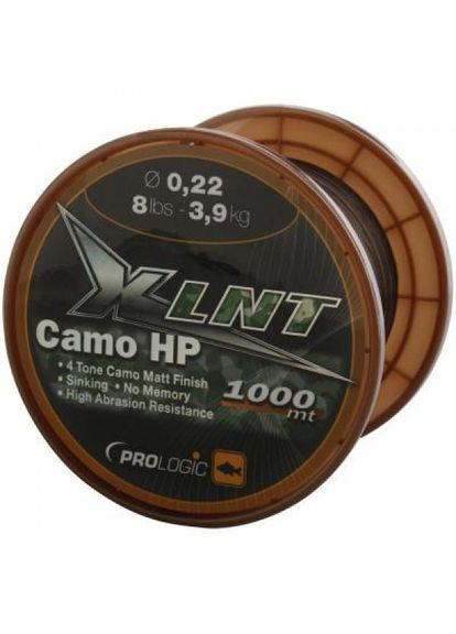 Ліска Prologic xlnt hp 1000m (camo) 0.25mm 10lb/4.8kg (268144320)