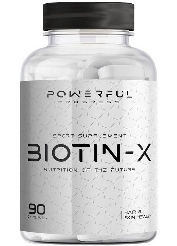 Биотин комплекс для волос и ногтей Biotin X 90 капс Powerful Progress (351864603)