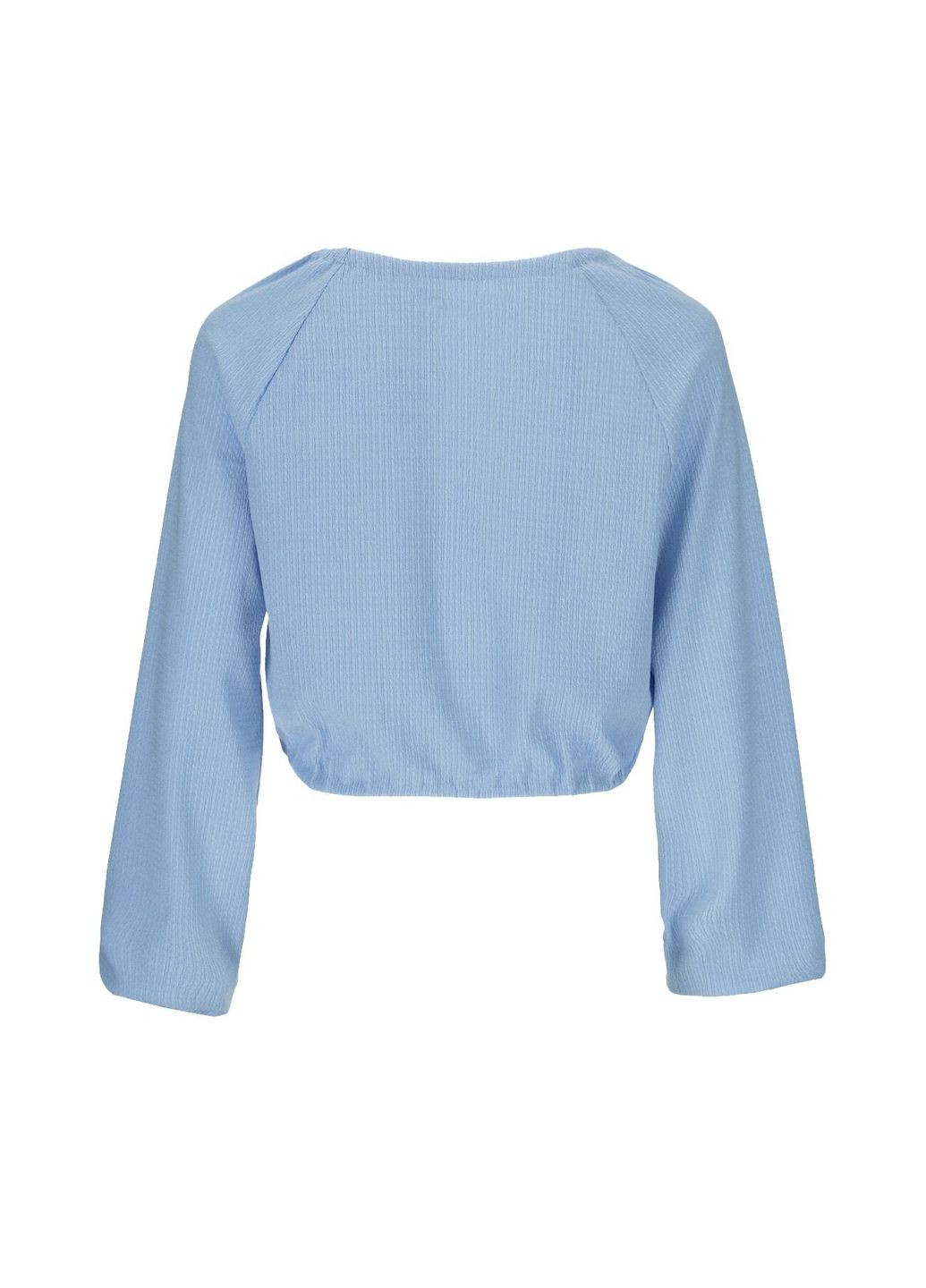 Блакитна блуза однотонна жіноча 901 shop (2000990999276) On me