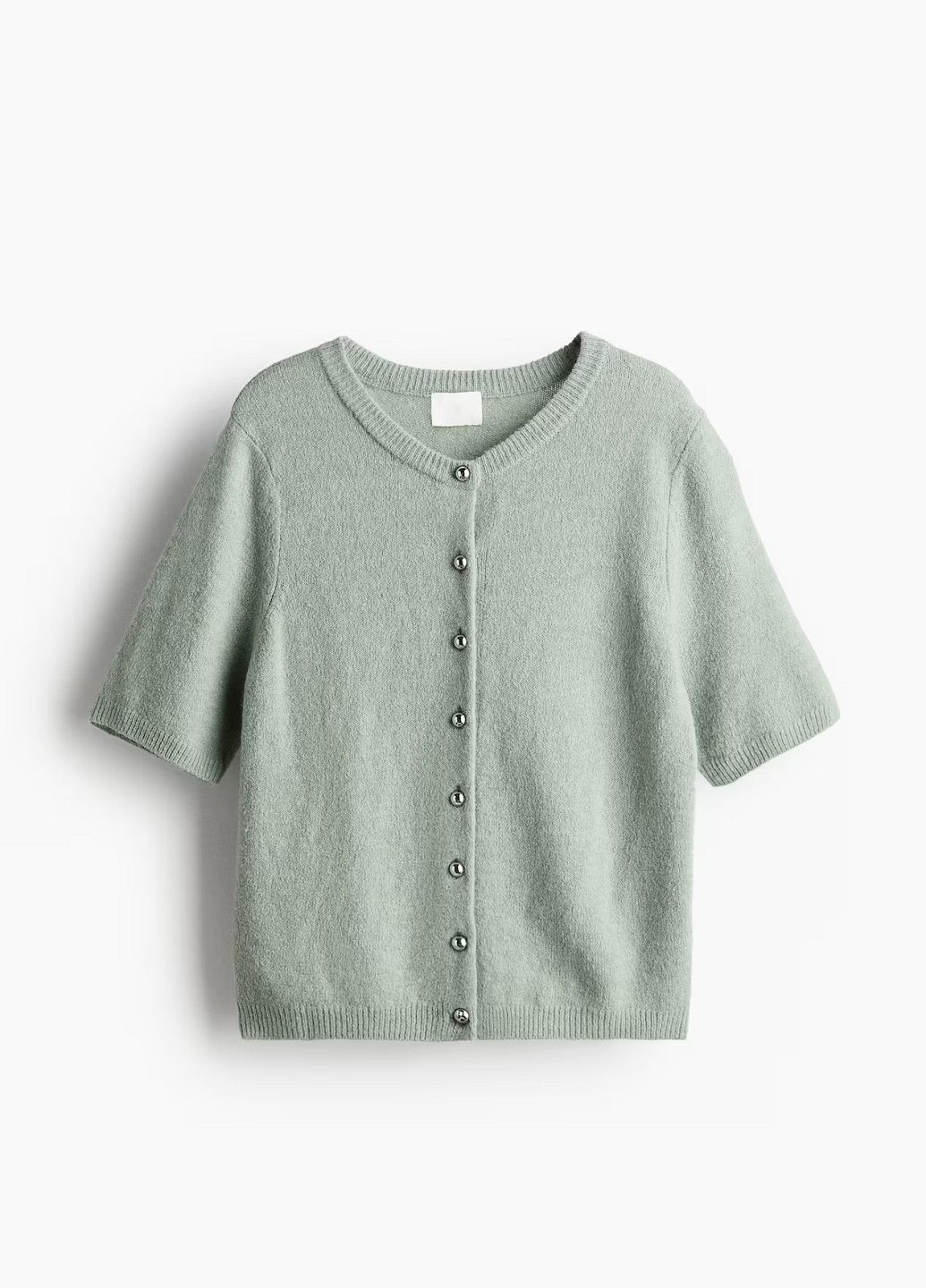 Серо-зеленый демисезонный кардиган H&M