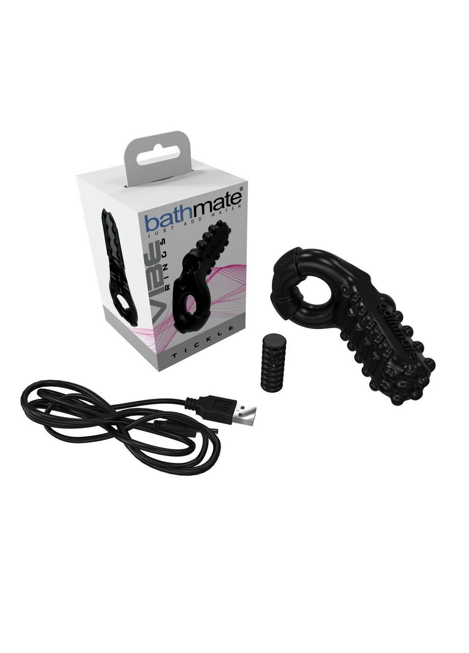 Ерекційне віброкільце Vibe Ring Tickle з великим стимулятором клітора або яєчок Bathmate (303893599)