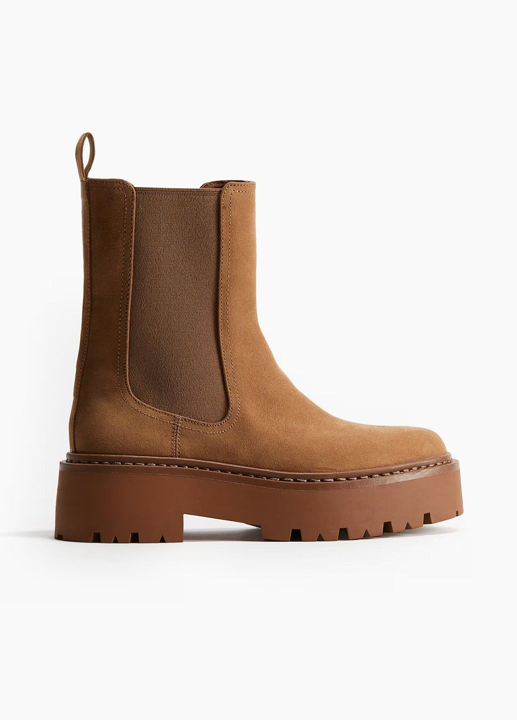 Осенние ботинки H&M из искусственной замши