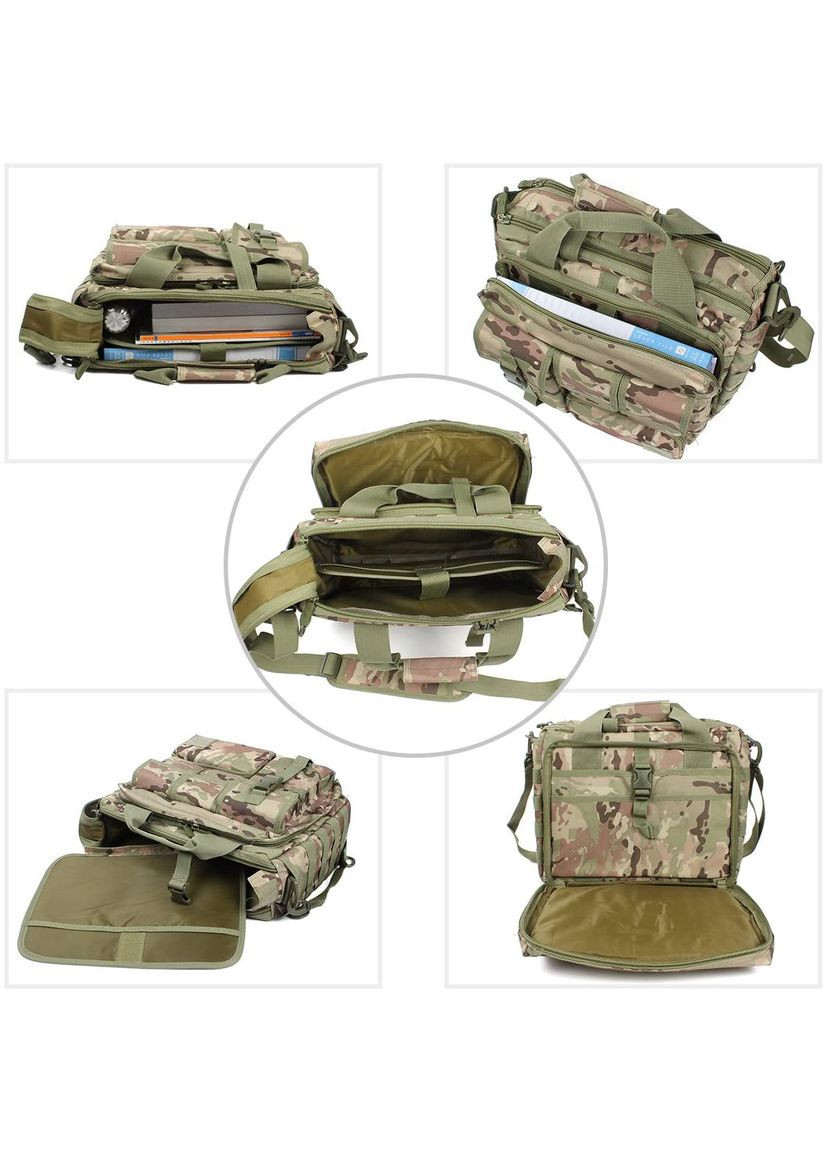 Велика дорожня тактична сумка для документів і ноутбука 15.6 MOLLE KT6003605 Solve (305743361)