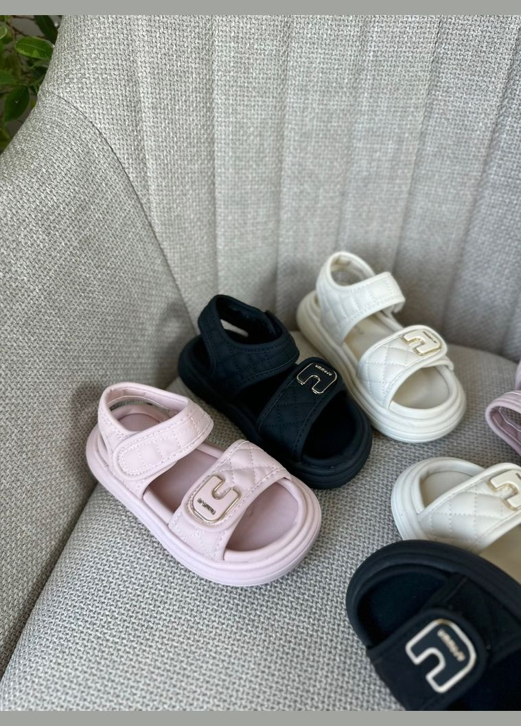 Черные лимитированная коллекция тм . босоножки для девочек в трендовом дизайне Apawwa