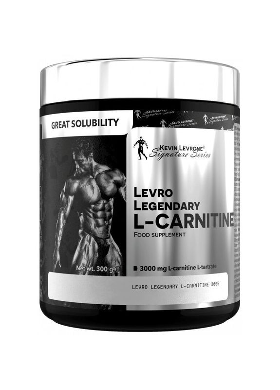 Карнитин LevroLegendary L-Carnitine, 300 грам для підтримки енергії та витривалості - Цитрус-персик Kevin Levrone (363113740)