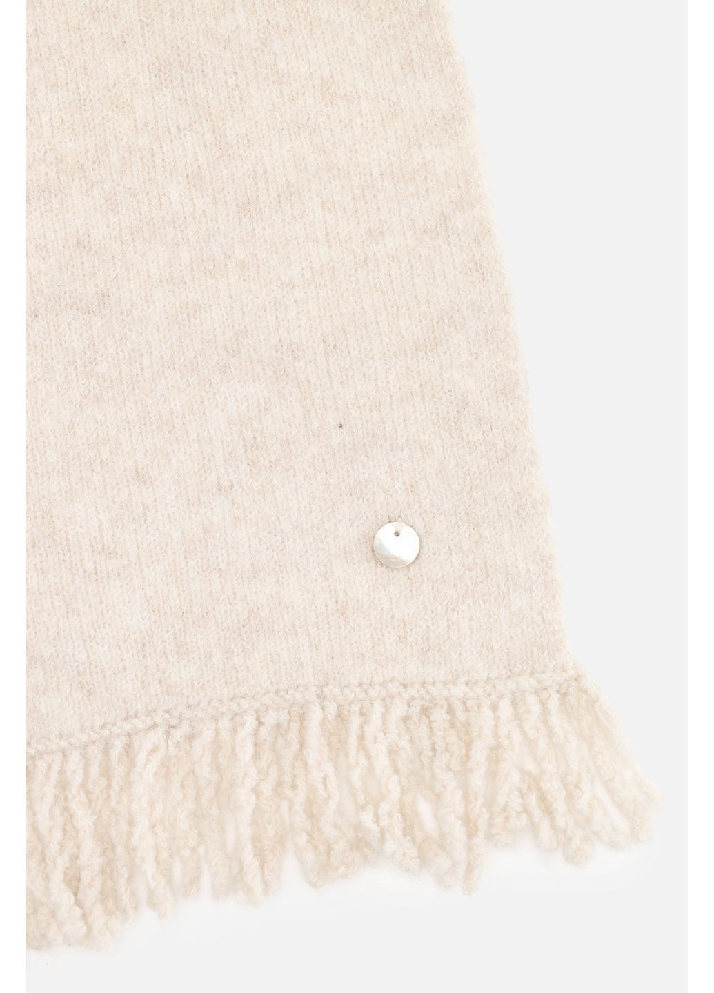 Шарф женский цвет молочный ЦБ-00282265 No Brand (369621588)