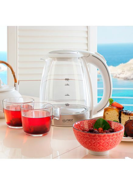 Чайник Austria FA-5404-2-WI (скло, підсвітка) First (360573057)