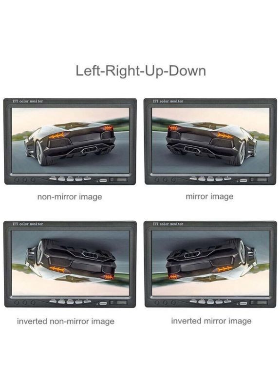 Монітор для камер заднього виду PZ708 7" на дві камери UKC (317192260)