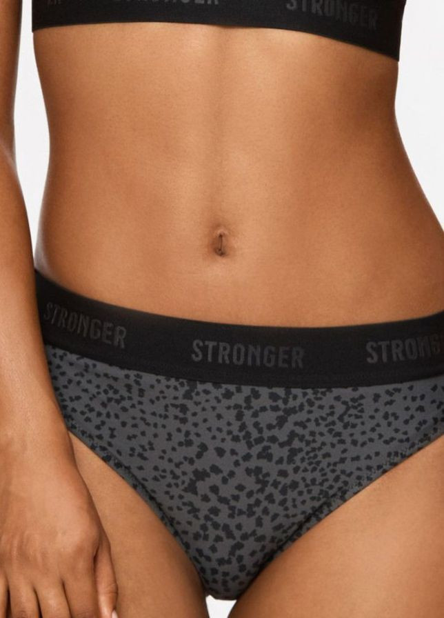 Серые купальные трусики-плавки однотонные Stronger