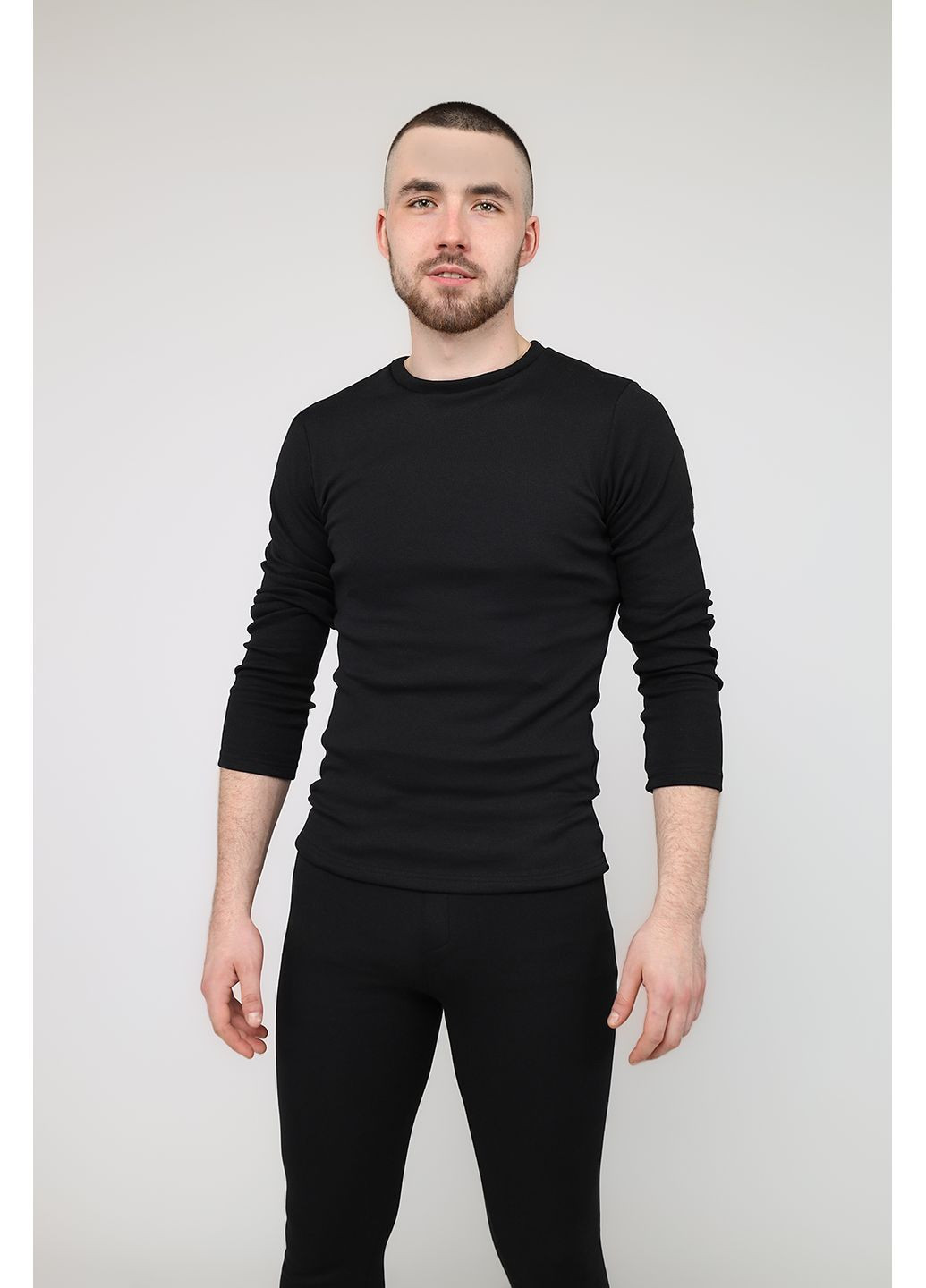 Термобілизна лонгслів чоловіча колір чорний ЦБ-00285504 Yuki (368152533)