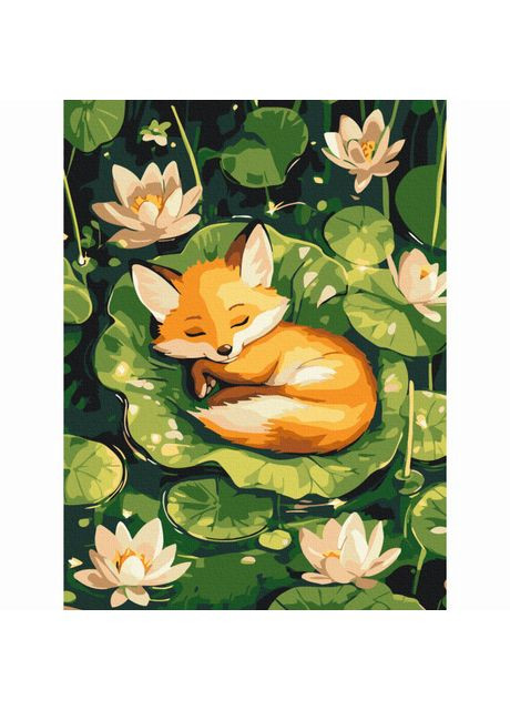Картина за номерами Спляче лисеня 30х40 см (KBS0184) Brushme (370257780)