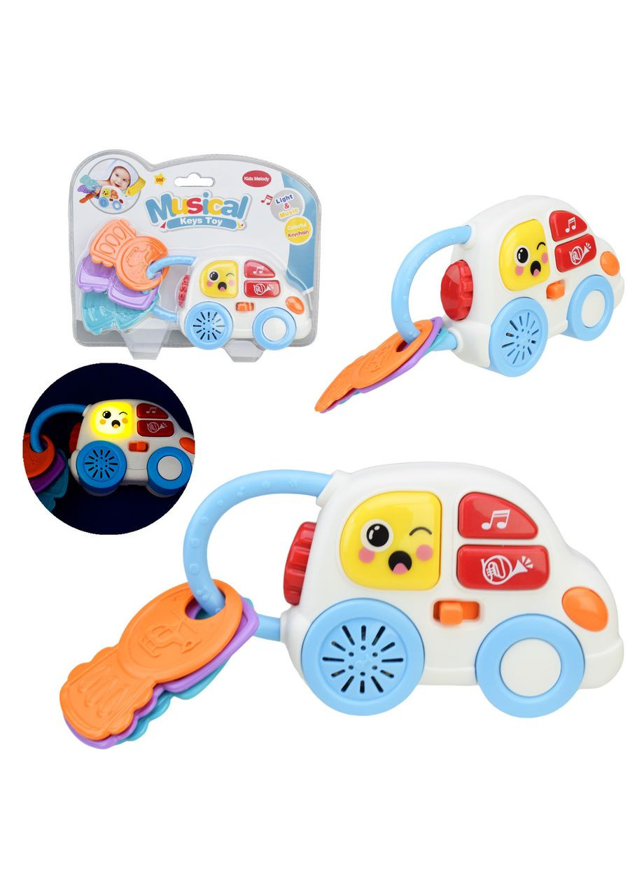 Игрушка развивающая машина с ключами музыкальная для малышей No Brand (362434559)