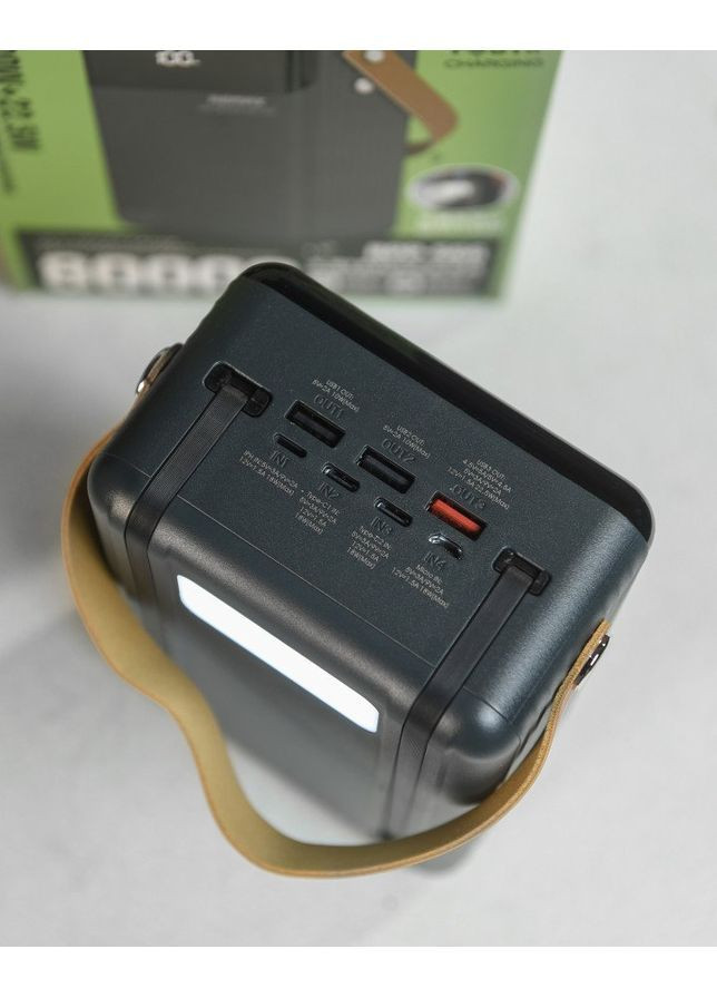 Power Bank RPP-566 80000mAh с быстрой зарядкой 22.5W и проводами черный Remax (364188811)