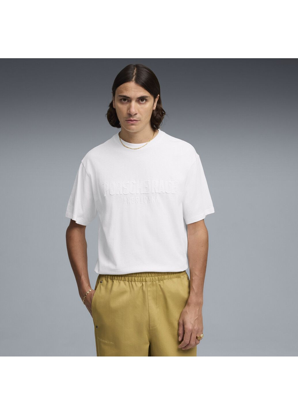 Біла футболка x porsche legacy lifestyle tee men Puma