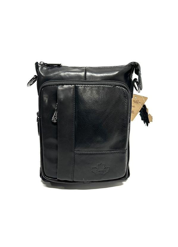 Сумка чоловіча маленька шкіряна вертикальна месенджер через плече на блискавці No Brand (316715403)