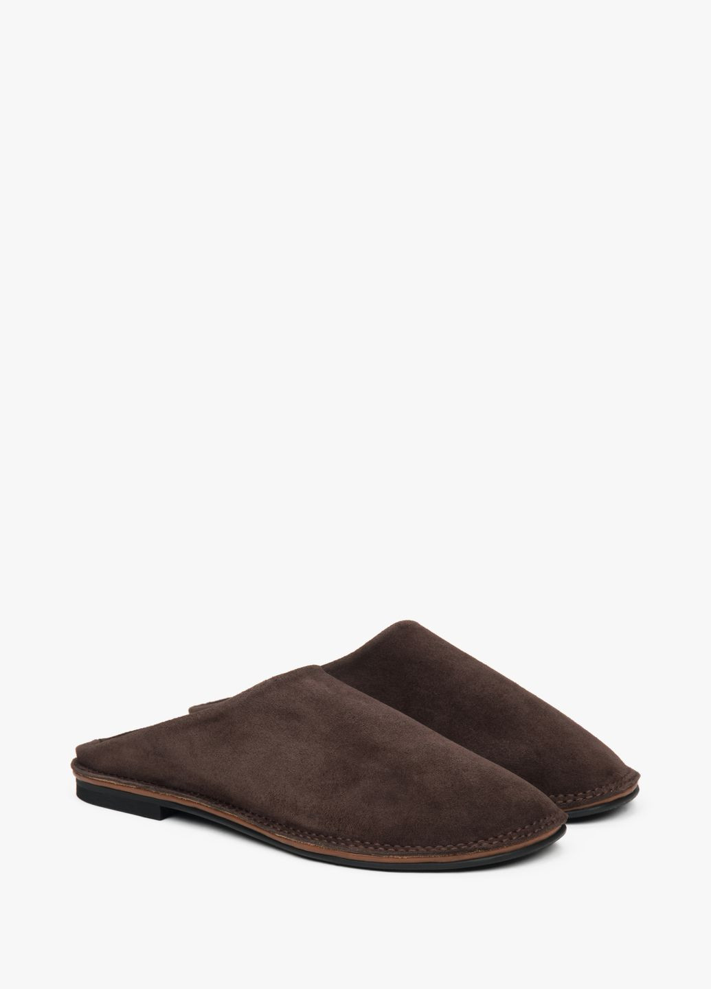 Коричневые мюли, цвет коричневый Estro