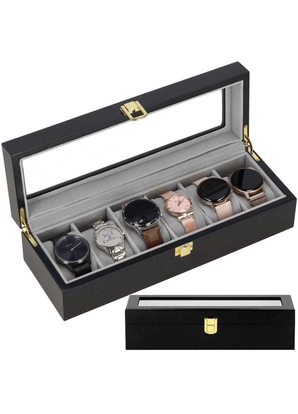 Скринька (органайзер) для зберігання годинників 31.5 x 11 x 8 см Springos ha1065 (290254616)