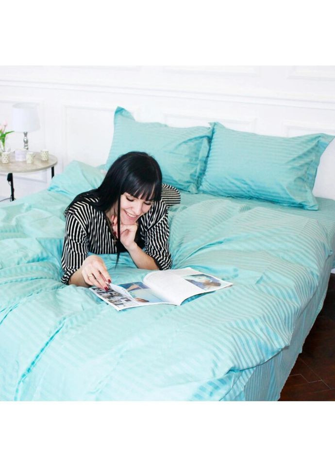 Постільна білизна SatinStripe 30-0015GreenWave 110х140 Дитячий (2200005246245) Mirson (280432837)