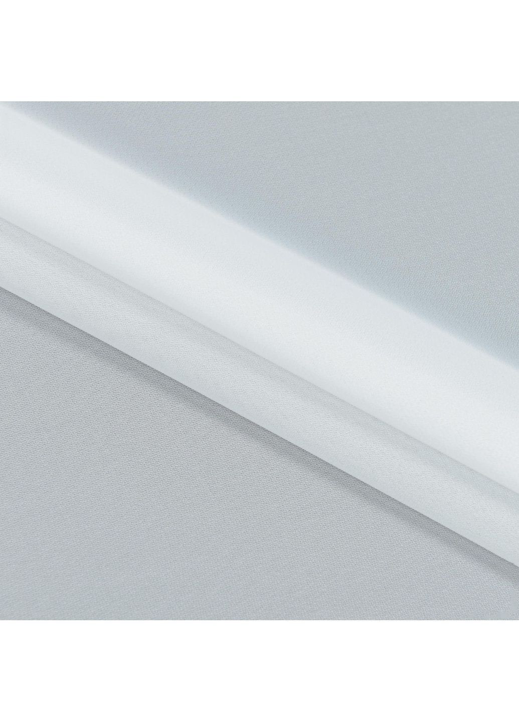 Комплект тюль короткая Pivdenne 280х170 см 2 шт и подвязы креп белый (2039-280-2pod) No Brand (368766848)