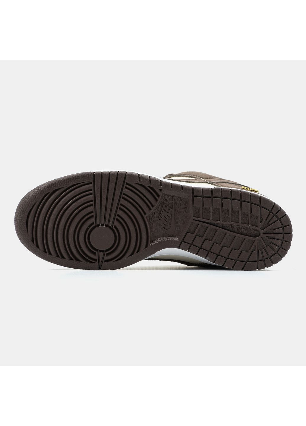 Коричневые демисезонные кроссовки мужские и женские nike sb dunk pale ivory baroque brown | найк сб данк низкие коричневые No Brand