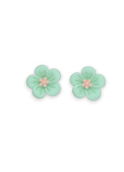 Сережки дитячі кліпси для вух без пробивання вуха "Квіткова Пишність" ніжно рожеві Liresmina Jewelry (289533643)