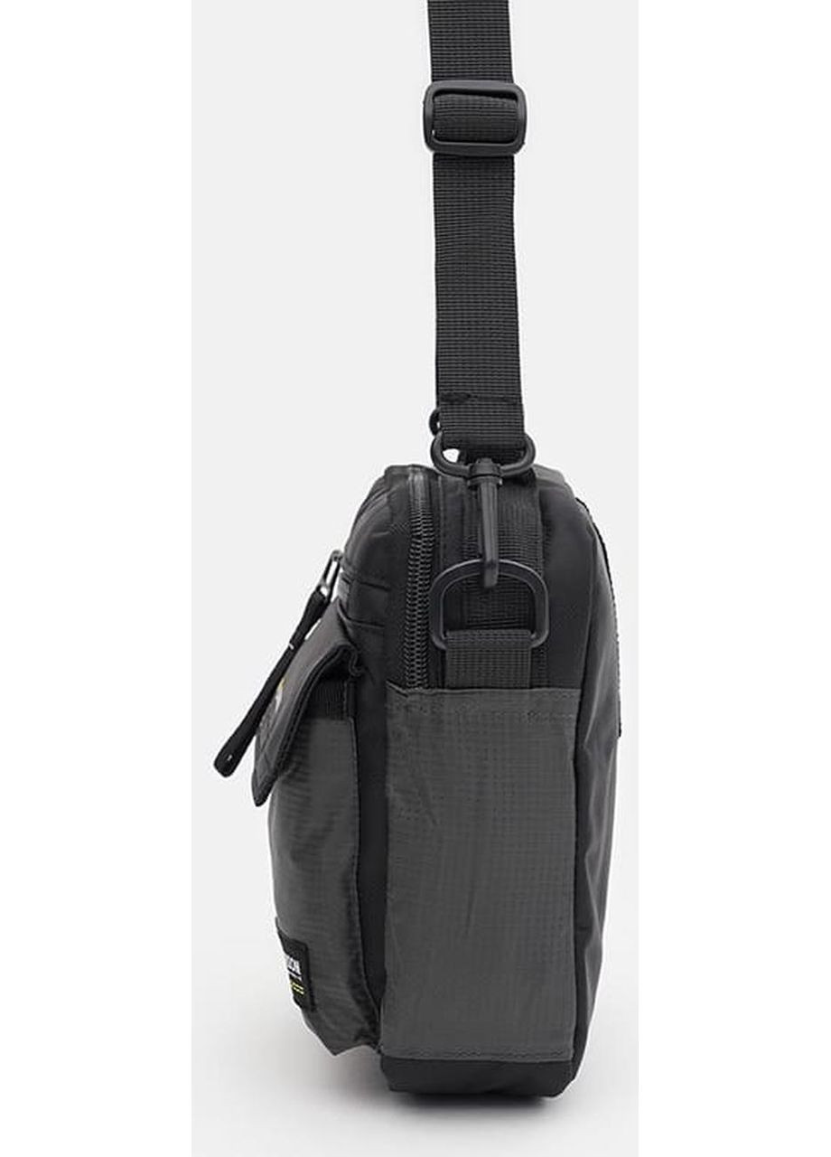 Сумка планшет через плечо текстильная мужская для документов и для телефона маленькая Серый 40244 Monsen (361348705)