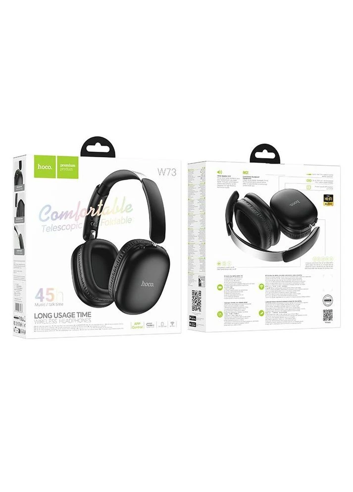Наушники Bluetooth W73 Graceful BT headphones(App) Чёрный Hoco (394757049)