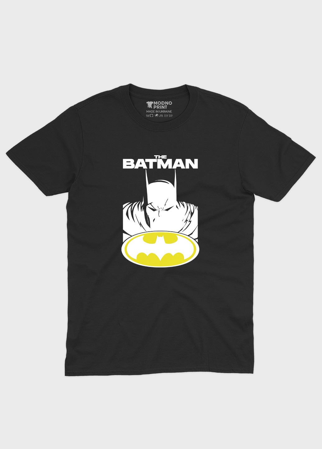 Черная мужская футболка с принтом супергероя - бэтмен (ts001-1-bl-006-003-019) Modno