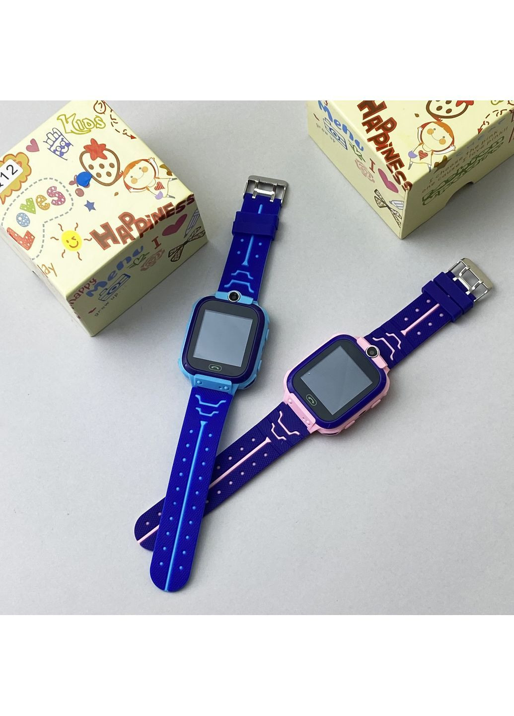 Детские часы Smart Watch Q12 Розовые No Brand (364119598)