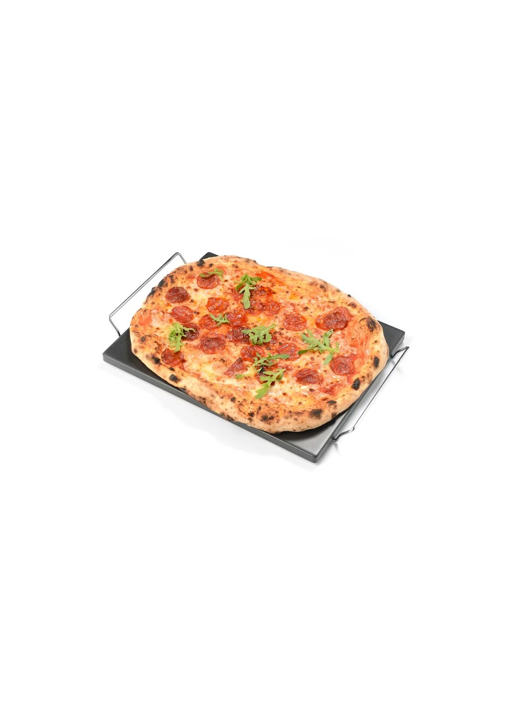 Камінь для піци прямокутний 38x30 см з підставкою 300380 Код: 012334 GRILLI (362456607)