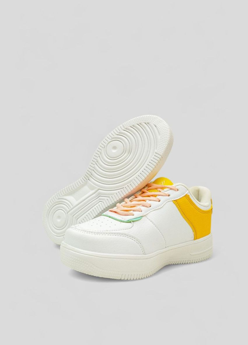 Білі кеди жіночі, колір білий, 248rh178 Cubus