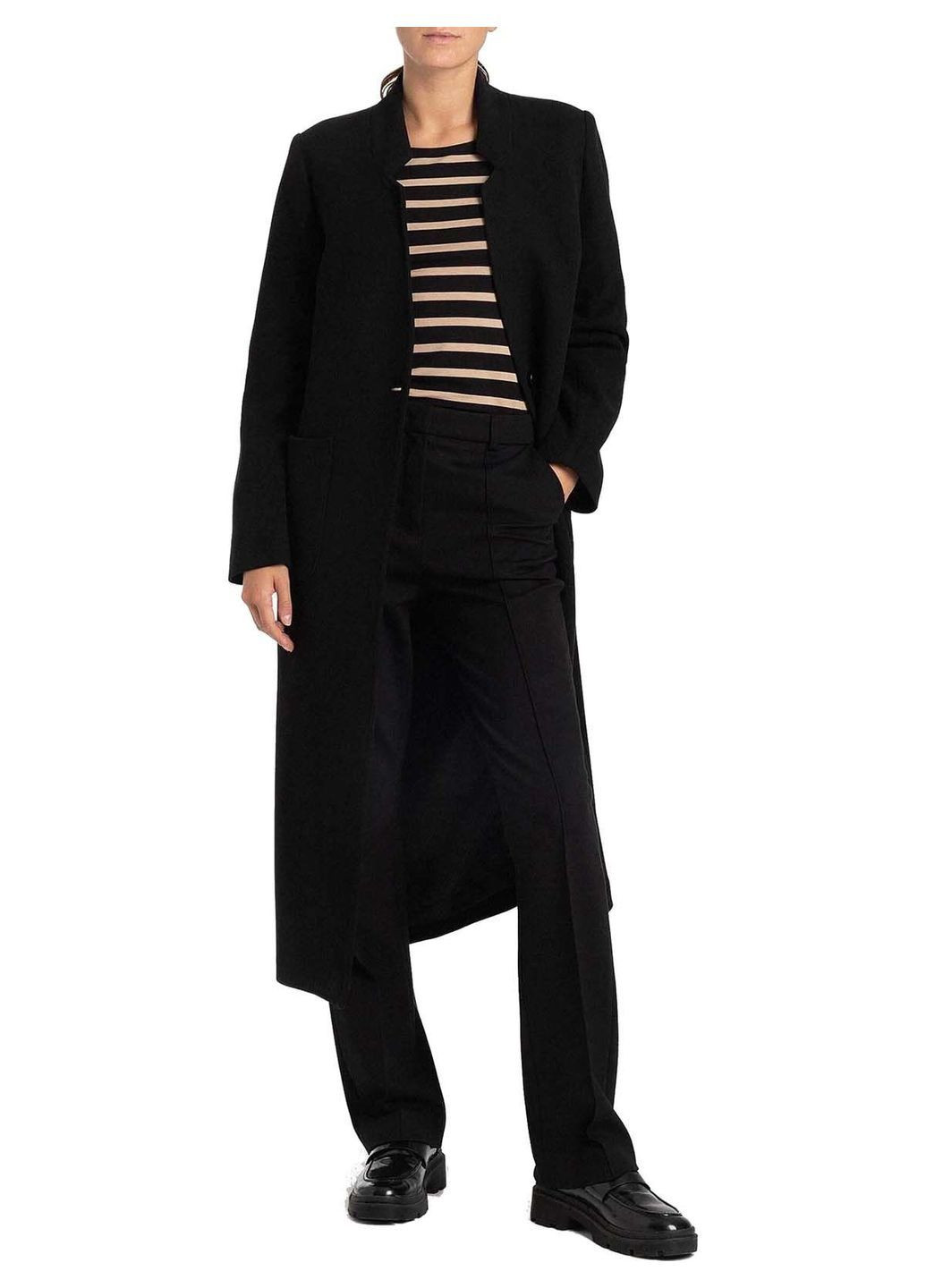 Черное демисезонное Пальто More & More