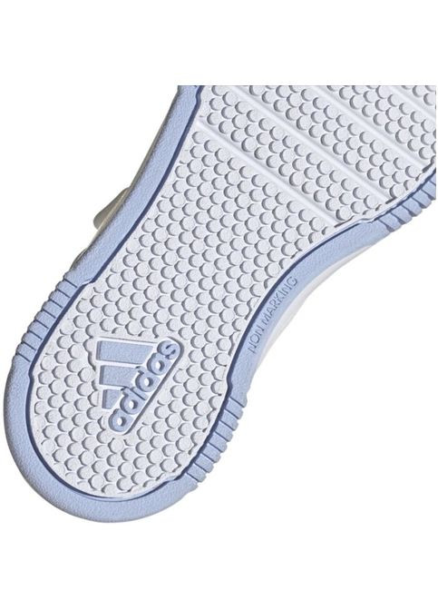 Белые демисезонные подростковые кроссовки для девочки белые с розовым и голубым — стиль и комфорт каждый день adidas Tensaur Sport 2.0 CF K