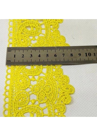 (1 м) Кружево макраме 8 см (13 м) цвет - желтый (M729-66-143) Plus-plus (352744627)