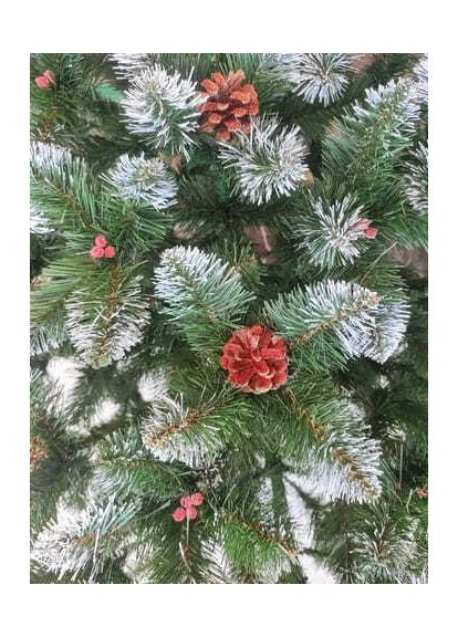 Елка искусственная ПВХ Кармен 200 см с шишками и калиной Xatynka (363023184)