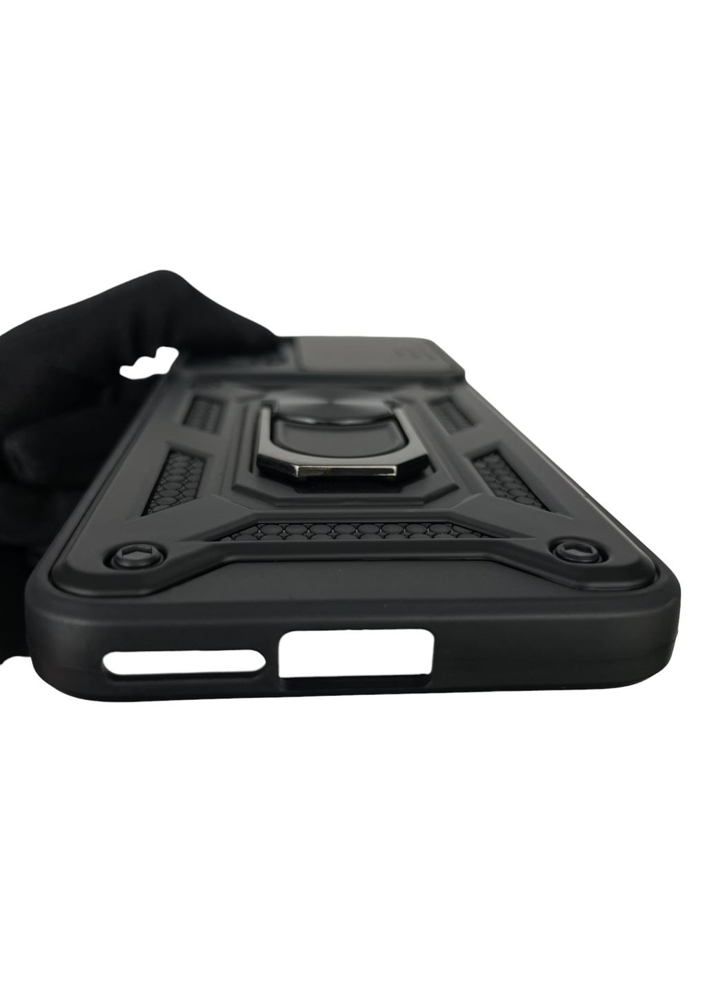 Чехол для Edge 30 Neo PAV00005PL бронированный с кольцом со шторкой на моторола едж 30 нео чёрный rg1 Motorola (366023095)