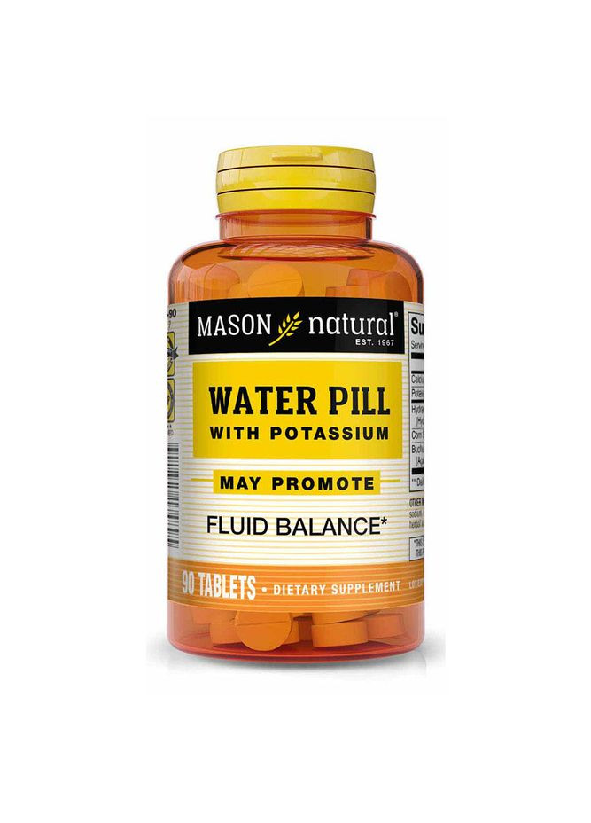 Витамины и минералы Water Pill With Potassium, 90 таблеток Mason Natural (322292411)
