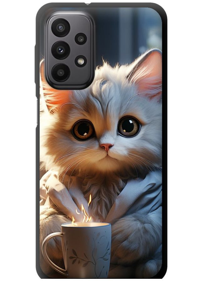 TPU чехол 'White cat' для Endorphone Samsung Galaxy A23 A235F (265394653)