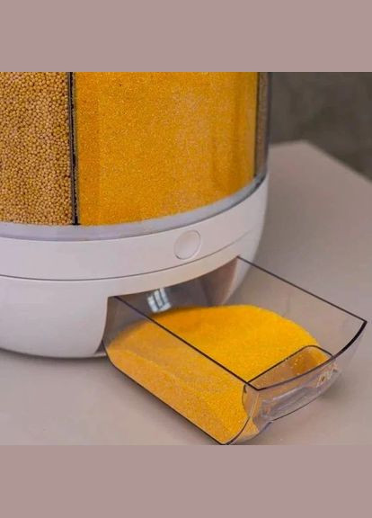 Органайзер для сыпучих продуктов с дозатором вращающийся на 6 отделений (2104218248) No Brand (329694881)