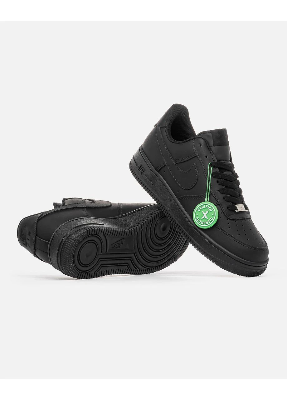 Жіночі кросівки Nike Air Force 1 Low 07 Premium Black CW2288 Найк Аір Форс 1 чорні демісезони (366337448)