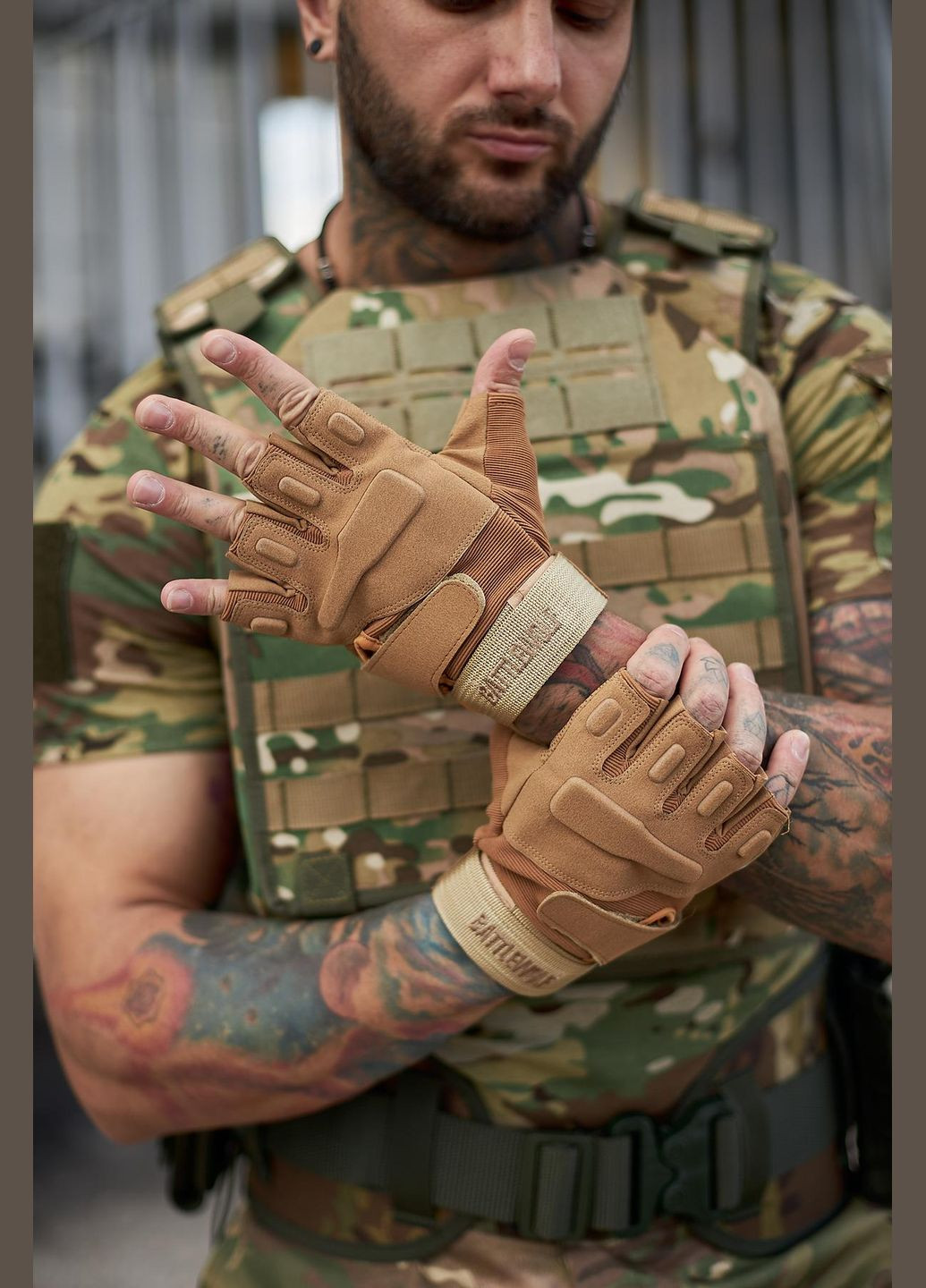 Перчатки тактические песочные No Brand (359378740)