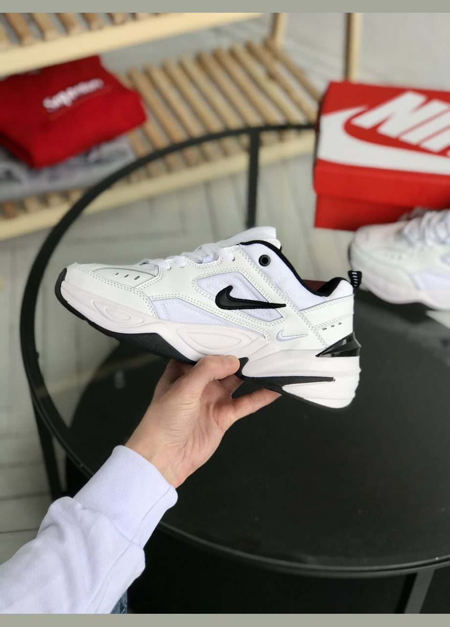Кроссовки женские и мужские Nike M2K Tekno black white | Найк М2К Текно черные белые No Brand чёрно-белые демисезоны (307288671)